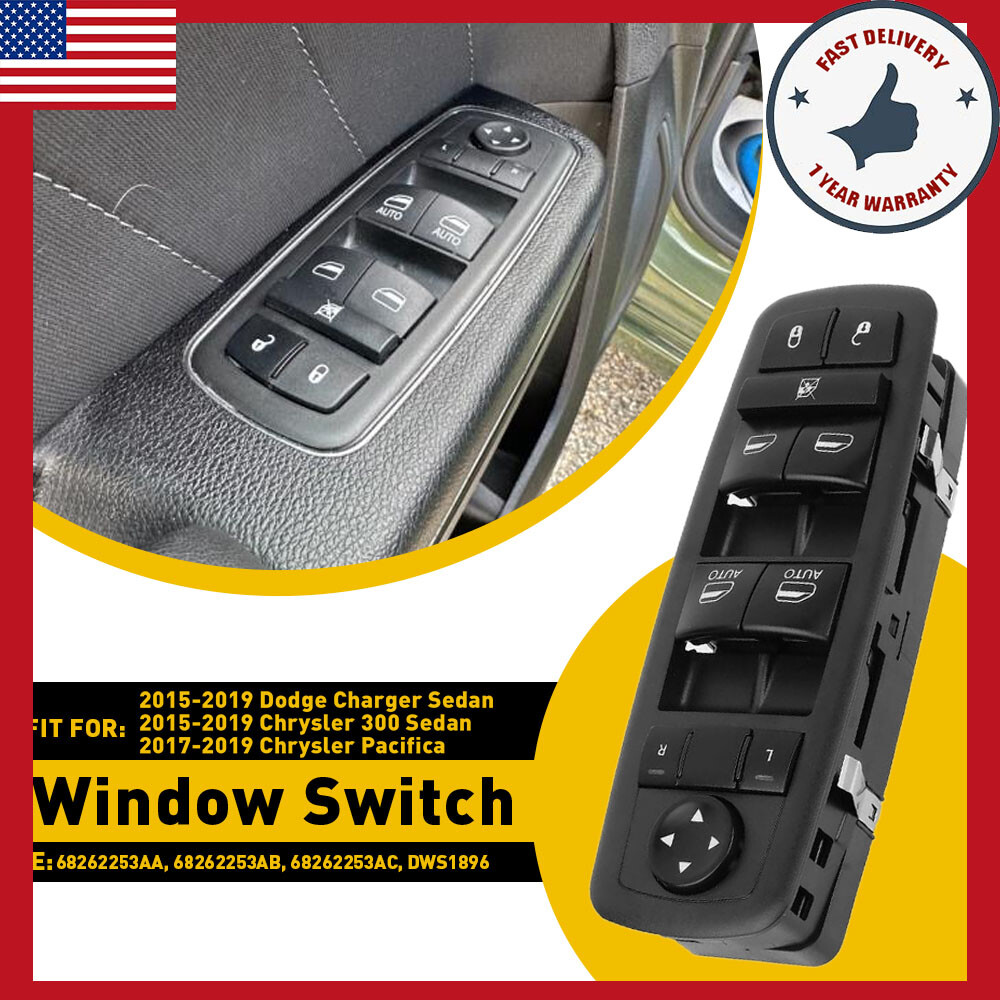 Window Power Mirror Control Switch For Chrysler Pacifica Charger Driver Side