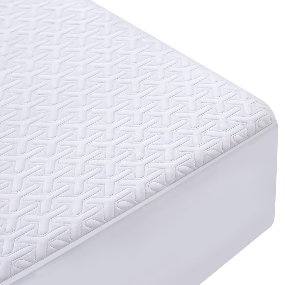 MERITLIFE Twin Size Mattress Protector Waterproof Cooling Bed Mattress Cover ...