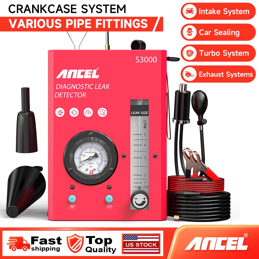 ANCEL S3000 Automotive Smoke Machine Leak Detector Car Evap Smoke Vacuum Tester