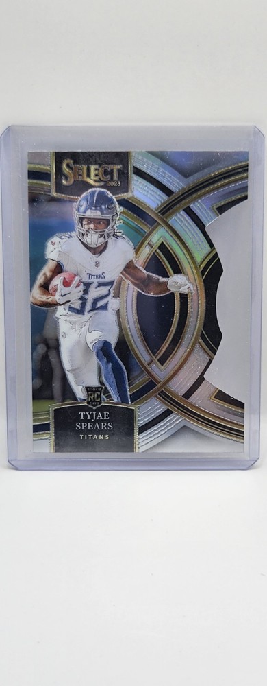 2023 Panini Select - Premier Level Tyjae Spears #172 Silver Prizm Die-Cut (RC)