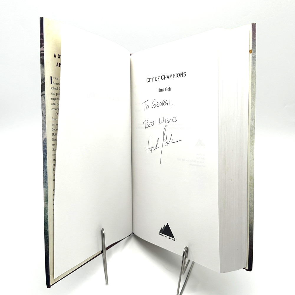 SIGNED City of Champions by Hank Gola 1st Edition Football History NJ 2018