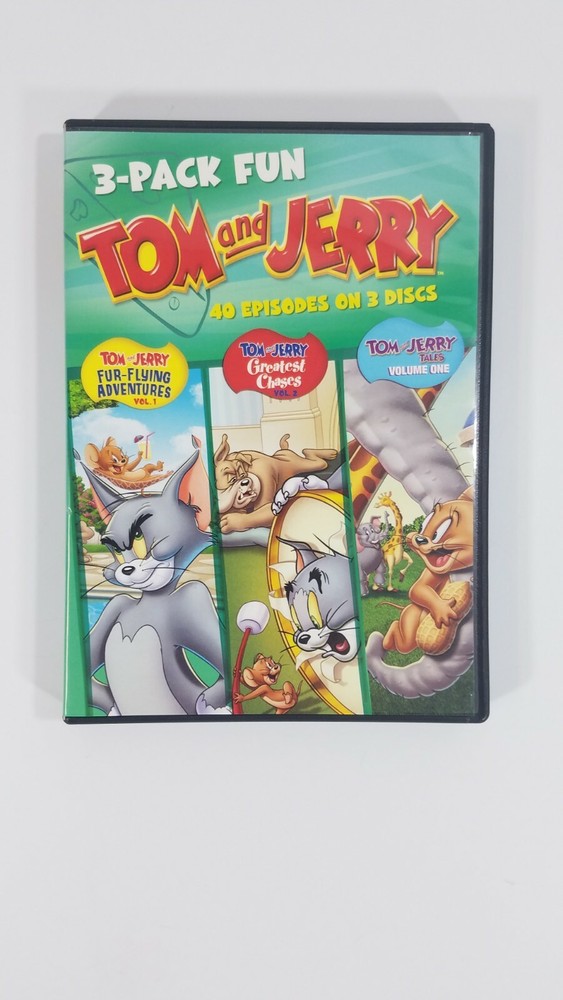 Tom and Jerry 3-Disc DVD Set with 40 Fun Episodes