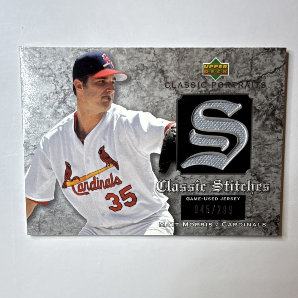 Upper Deck 2003 Classic Portraits Matt Morris Stitches Jersey #GJ-MM/299 Cardin…
