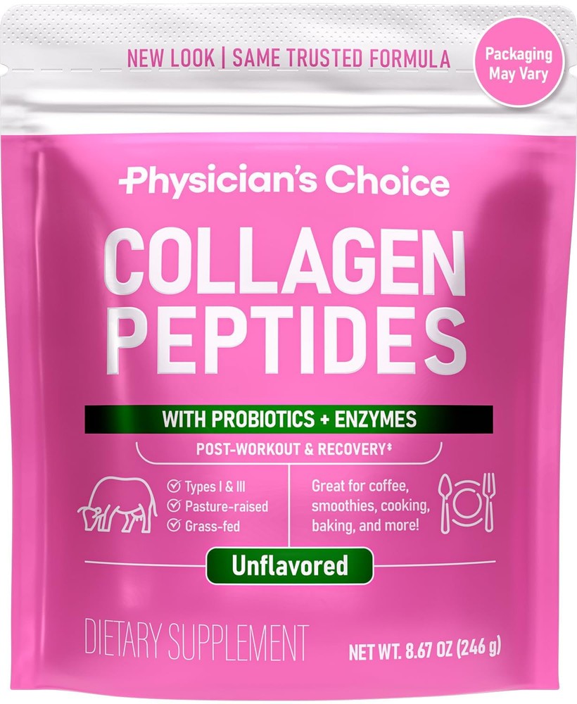 Collagen Peptides - Hydrolyzed Protein for Hair, Skin, Joints - Grass Fed, No...