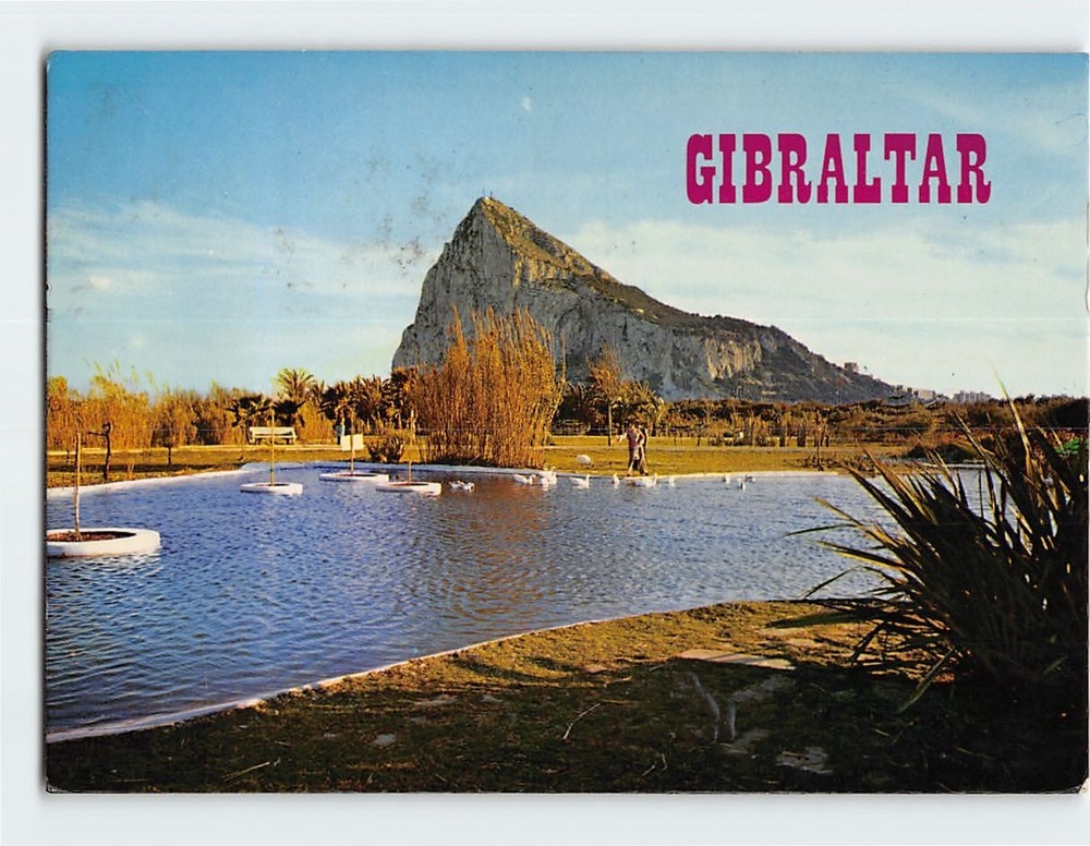 Postcard Rock View Of Gibraltar British Overseas Territory