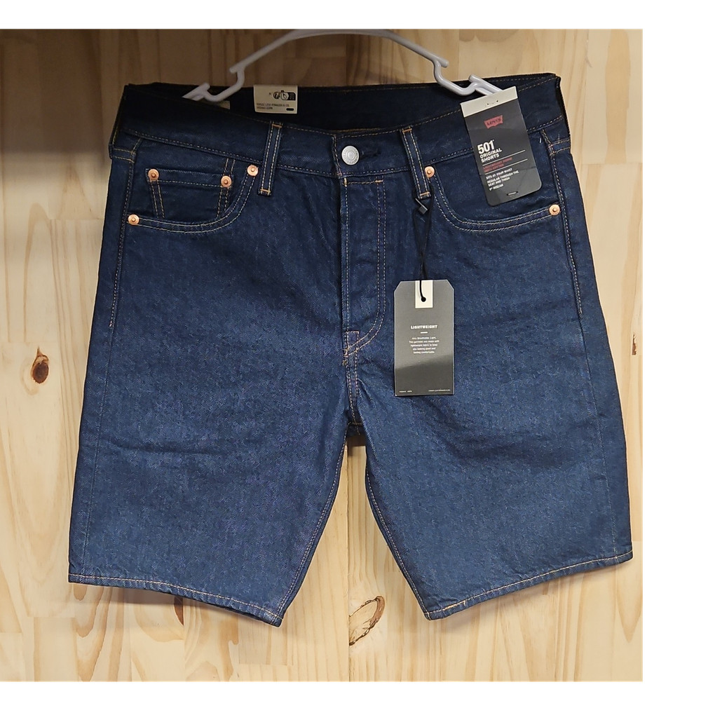 Levi's 501 Original Men's Lightweight Denim Shorts Blue Button Fly 9