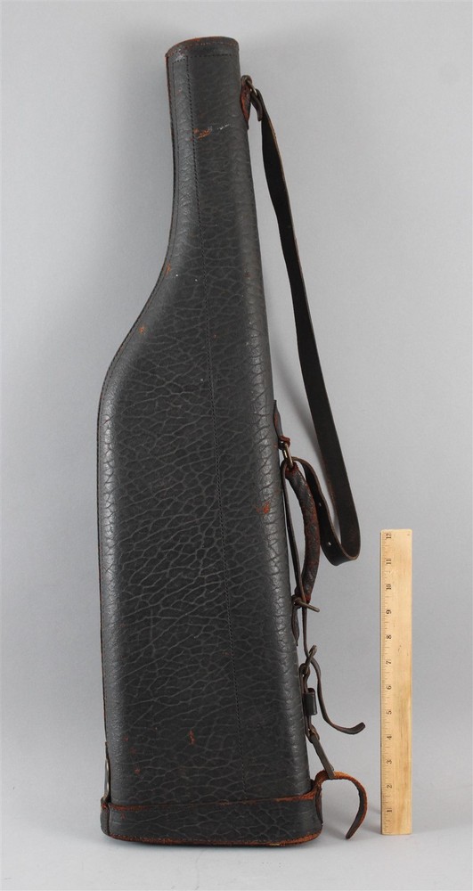 Antique Leather Leg O Mutton Hunting Rifle Scabbard Gun Sheath Shotgun Hard CaseCase ONLY… No Gun… NO RESERVE & Possible FREE Delivery!