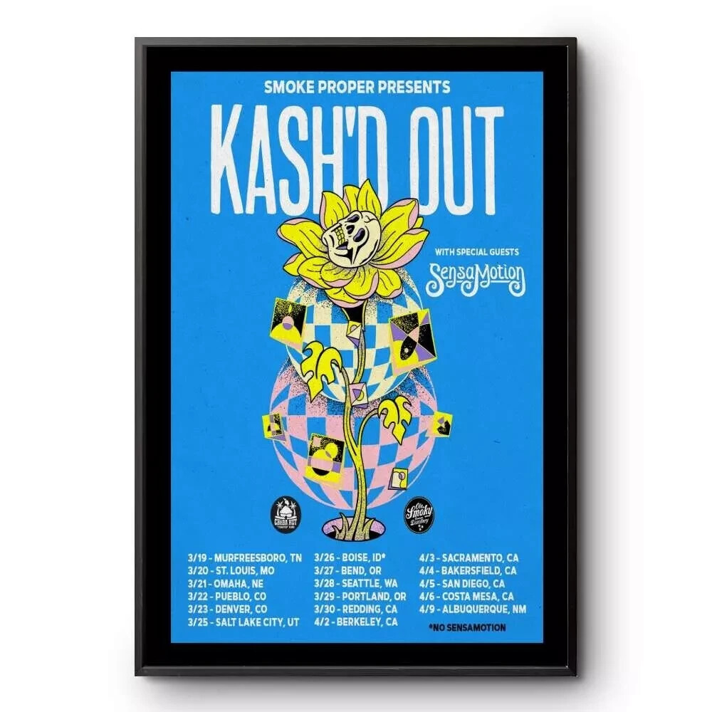 Kash’d Out March to April 2025 Tour Poster Announcement