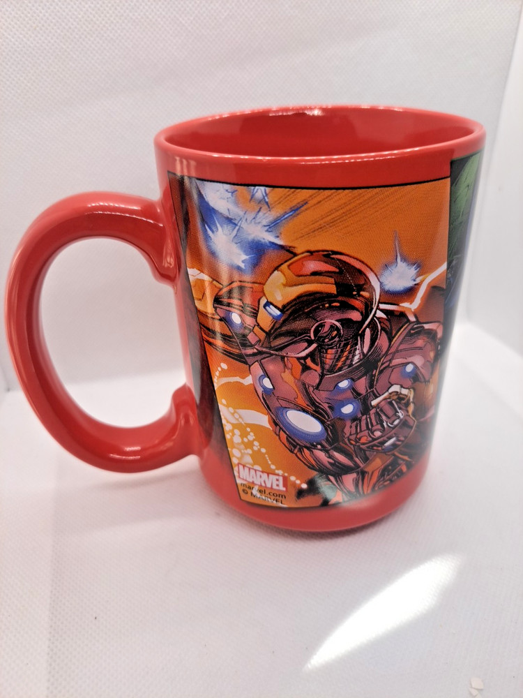 Coffee Mug Zak ! Marvel Avengers Superheroes Hulk Captain America Iron Boy gift