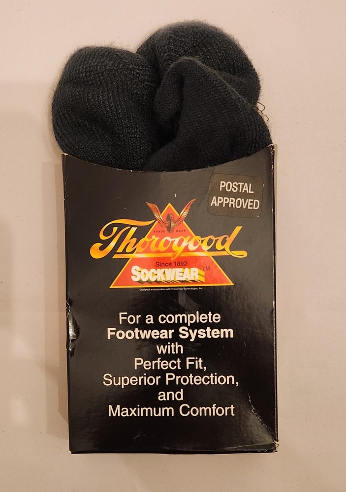 Thorogood Sockwear Socks Men 9.5-12.5/ Women 10.5-13 Black NEW