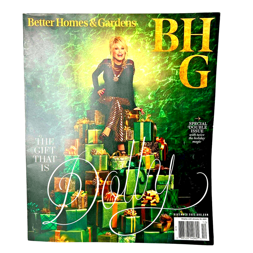 Better Homes and Gardens Dolly Parton December 2022 Christmas Issue