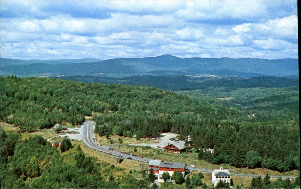 Hogback Mountain aerial view ~ Molly Stark Trail Route 9 ~ Marlboro Vermont