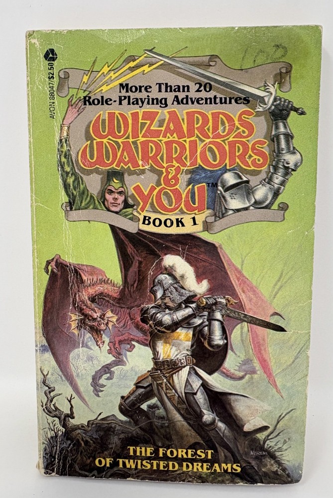 Wizards Warriors & You - Book 1 The Forest of Twisted Dreams Paperback vtg 1984