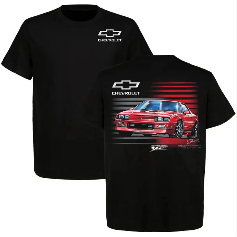 Camaro 80s Tee, 3rd Gen Red Muscle Car T-shirt, Muscle Car Enthusiast Tee