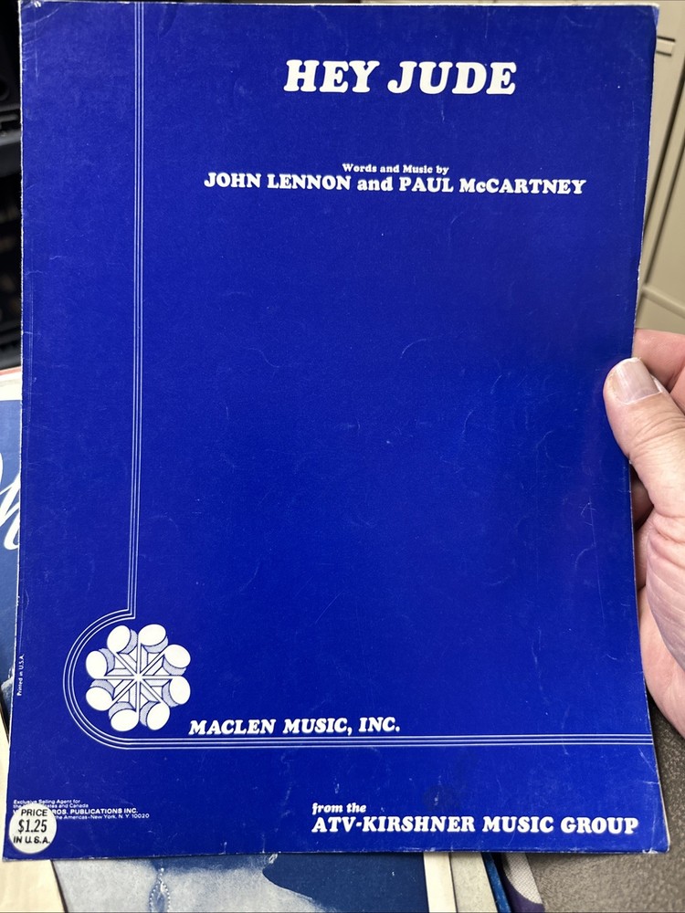 M 1968 THE BEATLES Sheet Music HEY JUDE