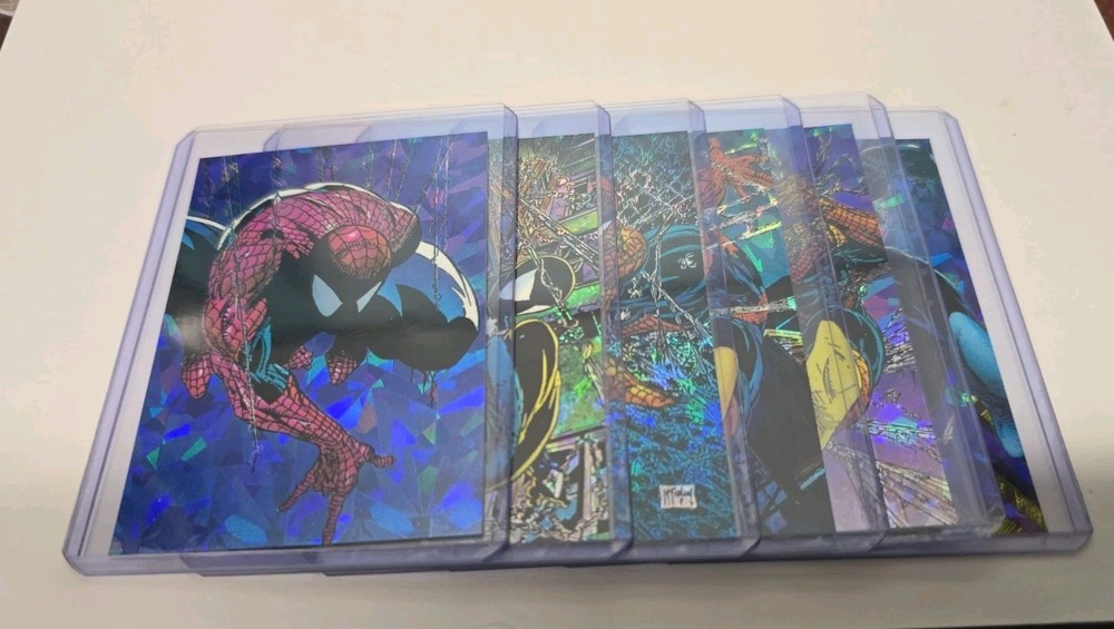 1992 Marvel Spider-Man Todd McFarlane Era Prism Set #P1-P6 💎 Beautiful Cards