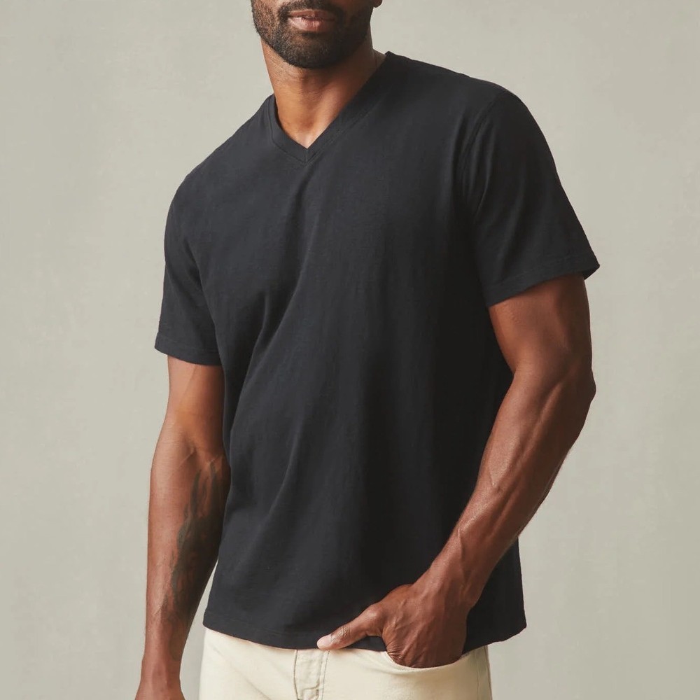 American Giant Men's Premium Slub V-Neck Tee Size XXL Made in USA