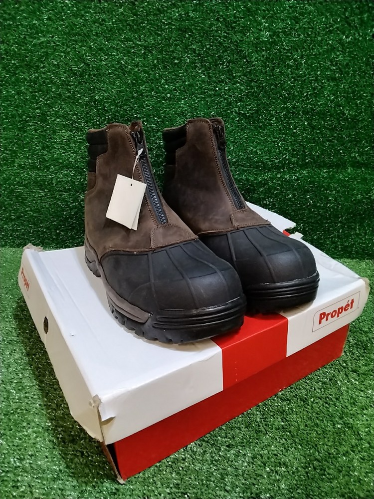 Men's Propet Blizzard Work Boots Size 10XX(5E) MBU005L Brown/Black Outdoor