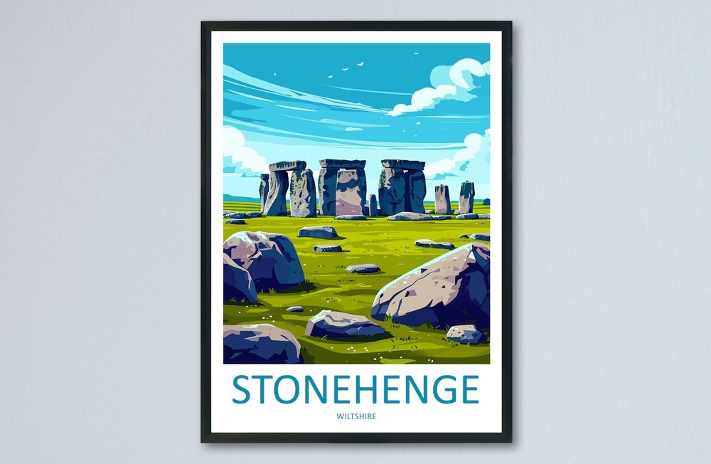 Stonehenge Travel Print Wall Art Stonehenge Wall Hanging Home Decor Stonehenge