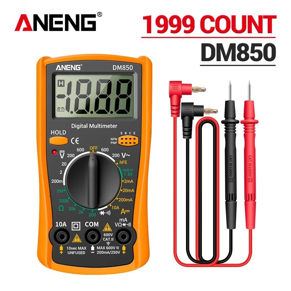 ANENG DM850 Digital Multimeter Automatic Professional 1999 Counts Auto AC/DC