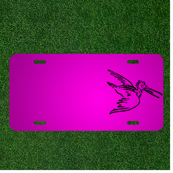 Personalized Pelican Flying Bird Custom Car License Plate Add Names