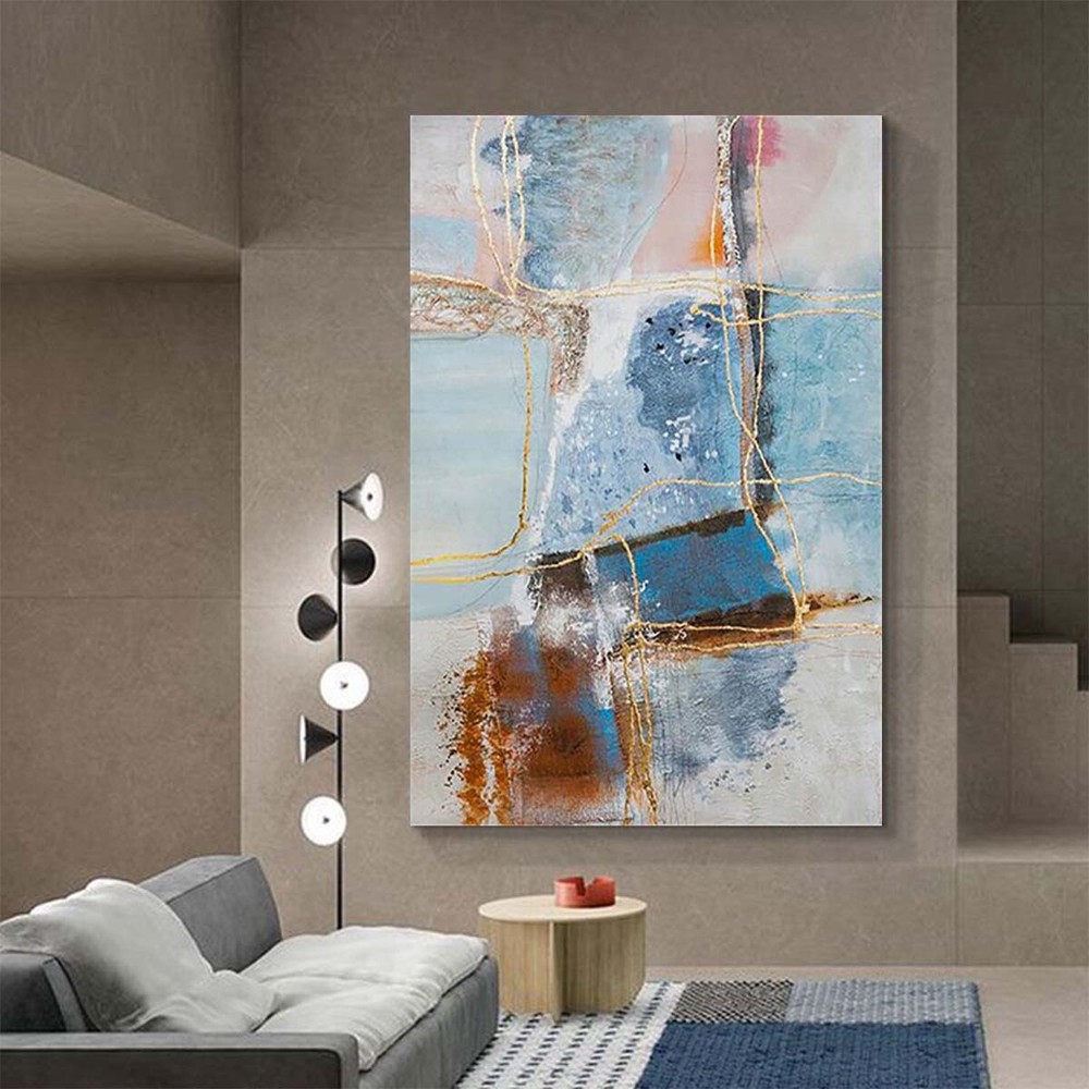 Handmade Acrylic Oil Painting Abstract Decoration Canvas Wall Art Hanging