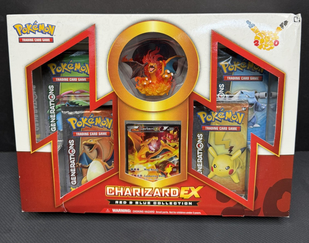 2016 Pokemon Red & Blue Collection [Charizard EX] - Generations - Factory SealedRCH IS ACCEPTING CONSIGNMENTS! UP TO 95% PAYOUTS!