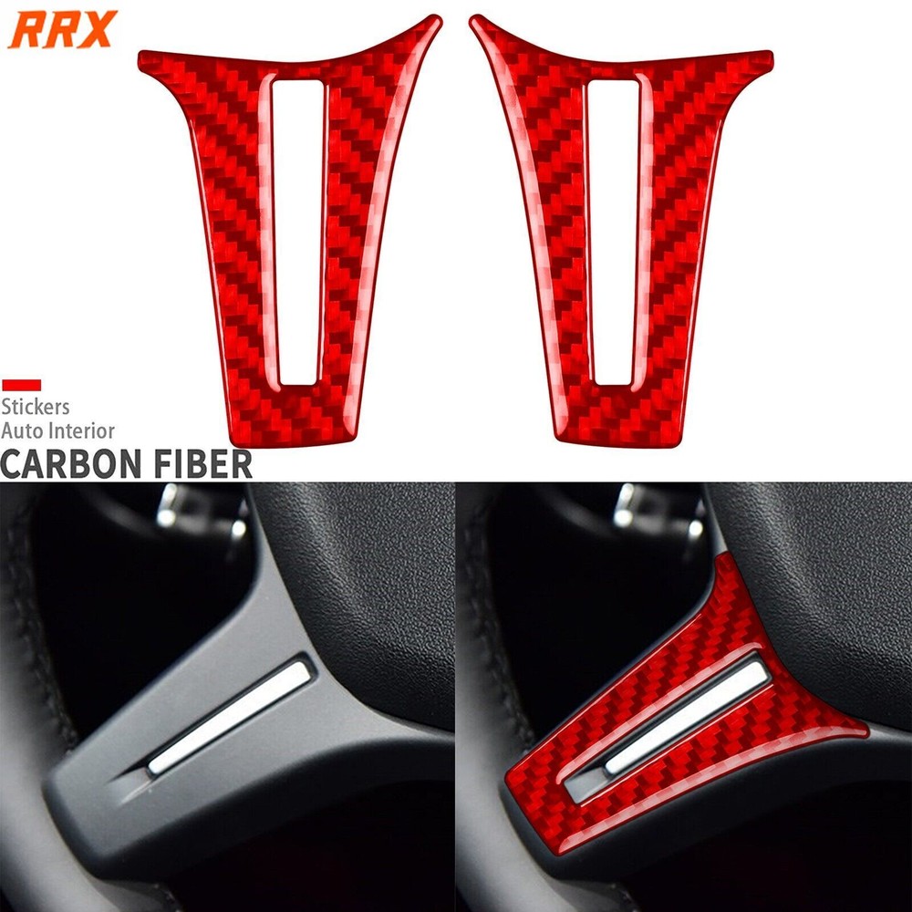 Red Carbon Fiber Dashboard Steering Chin Cover For Benz G-Class G63 W463 2013-18