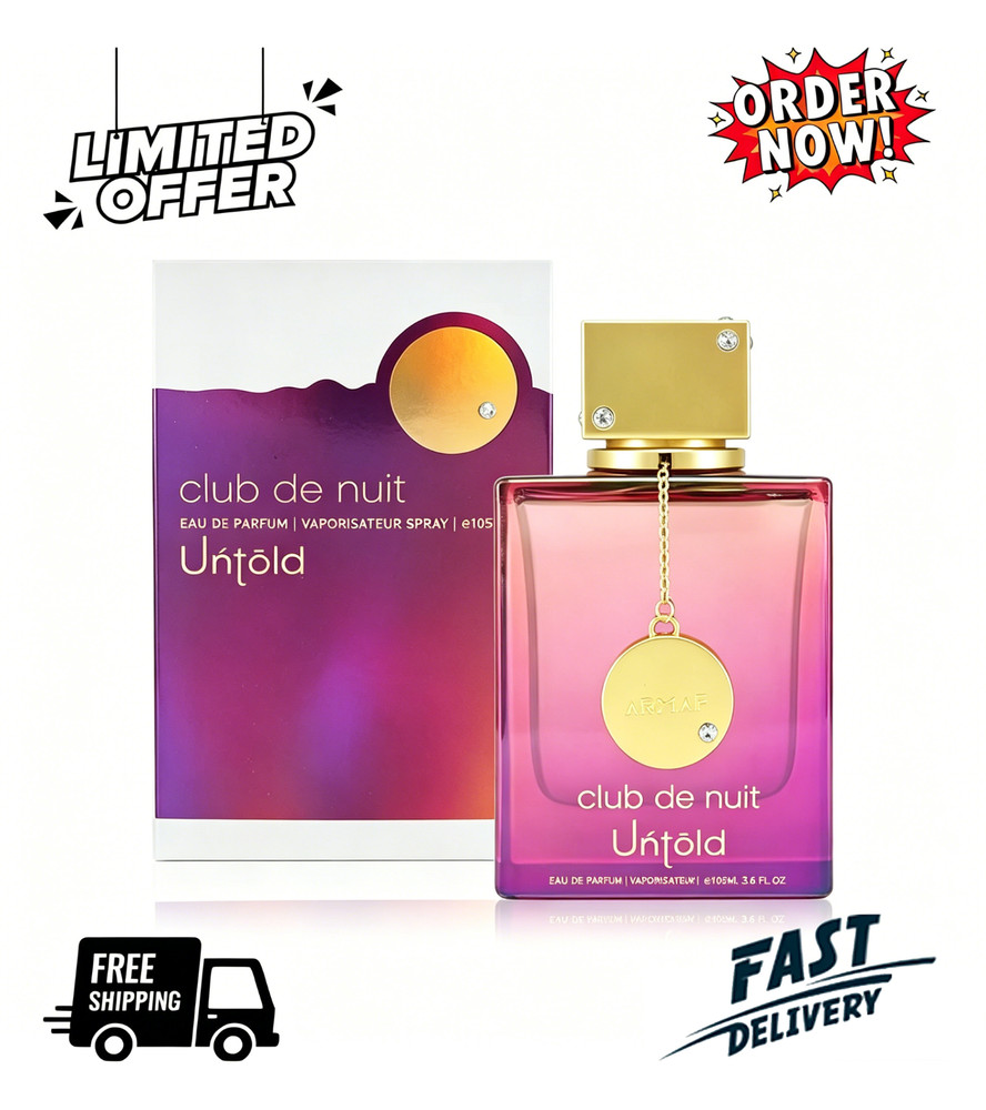 Armaf Club de Nuit Untold for Unisex Perfume 3.6 oz / 105 ml Spray New In Box