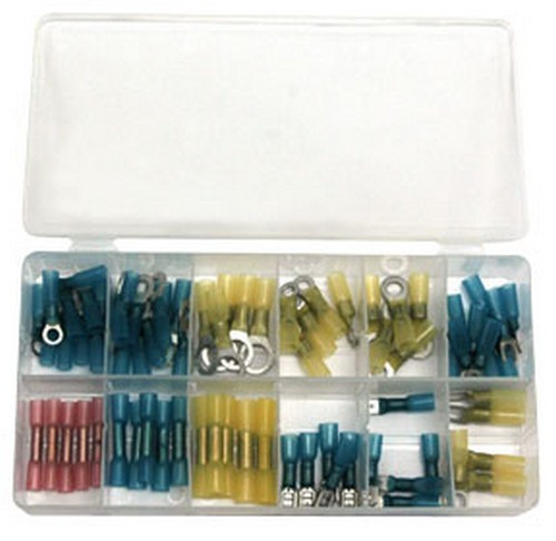 ATD Tools 383 Heat Shrink Terminal Kit 75-Piece Set for Secure Wiring