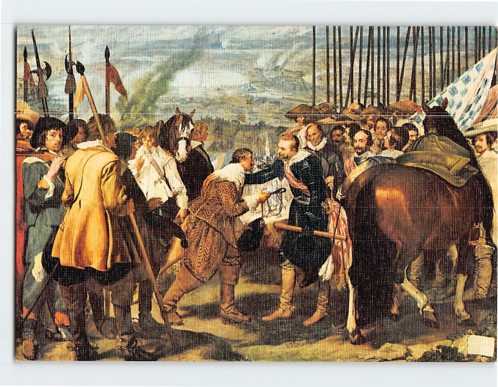 Postcard The Surrender of Breda Painting by Diego Velázquez