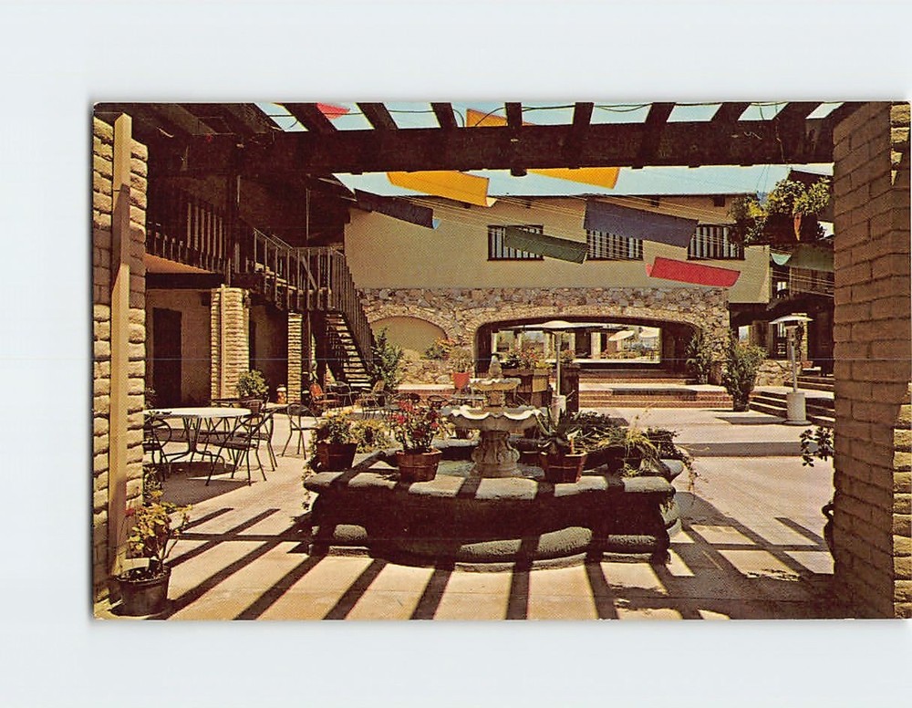 Postcard Guanajuato Courtyard Griswold's Inn Indian Hill Claremont California