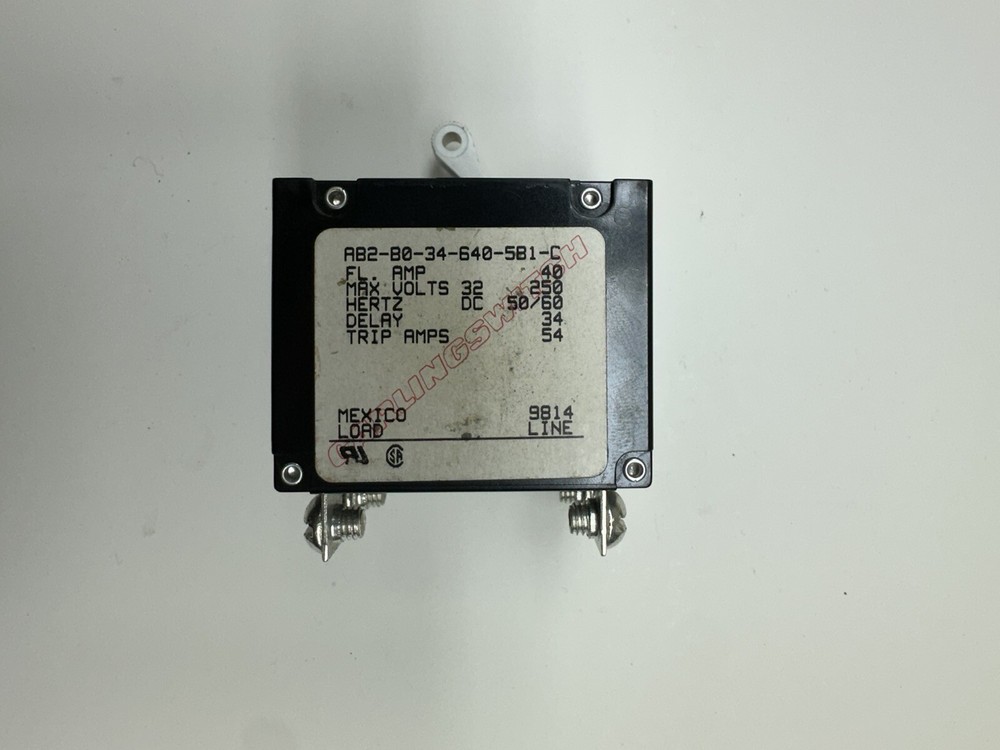 CARLINGSWITCH  AB2-B0-34-640-5B1-C  2Pole 40A CIRCUIT BREAKER