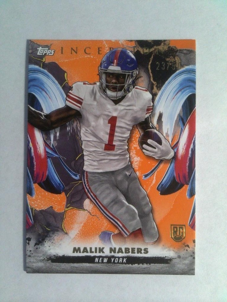 2024 Topps Inception Football - Orange - Rookie - Malik Nabers #23/50