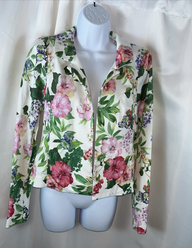 Nina Mclemore Printed Stretch Cotton Women Jack Size SX-S Suzanne Luxury