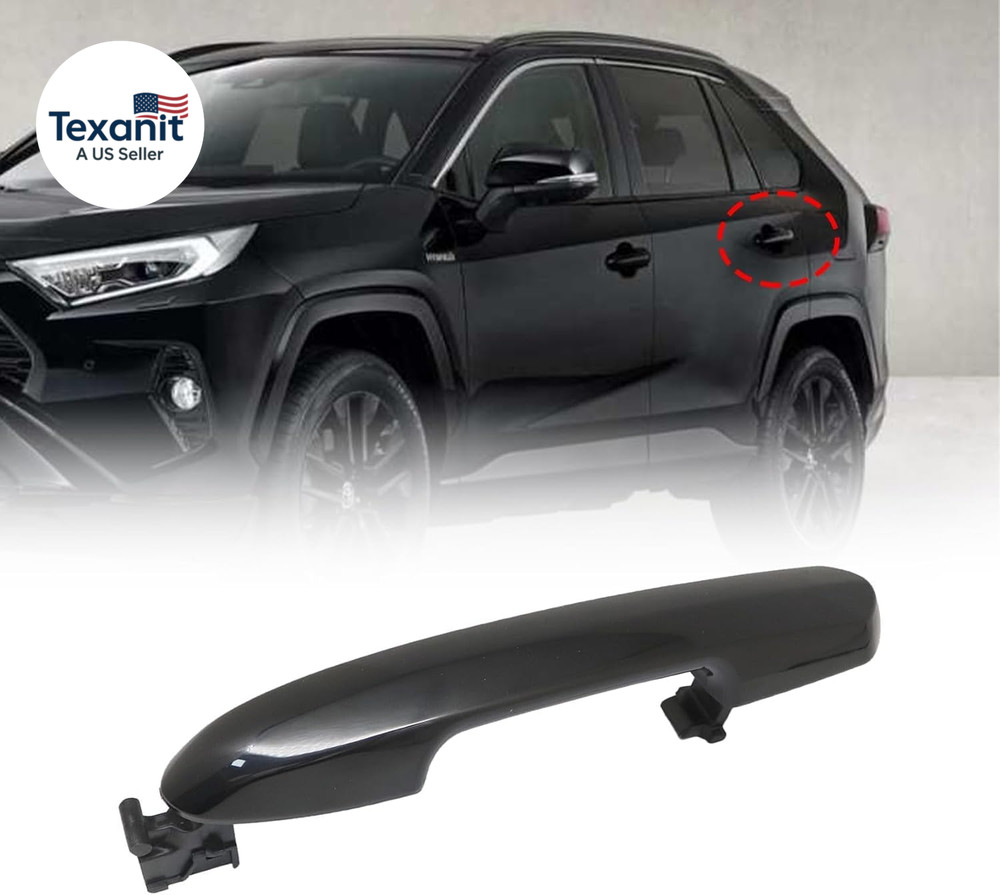 Exterior Door Handle Rear Left Driver or Right Passenger Compatible with Toyota