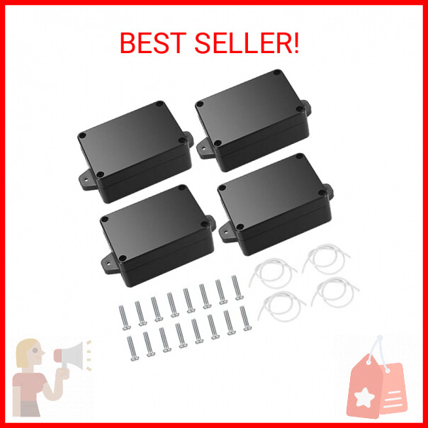 Project Box, 4pcs Junction Boxes, IP65 Waterproof Electrical Boxes, ABS Plastic-image