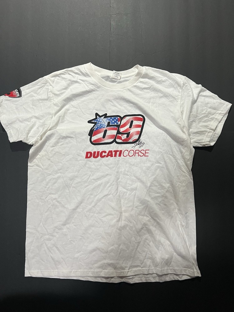 Ducati Corse white t-shirt, Size XL #motorcycle #racing