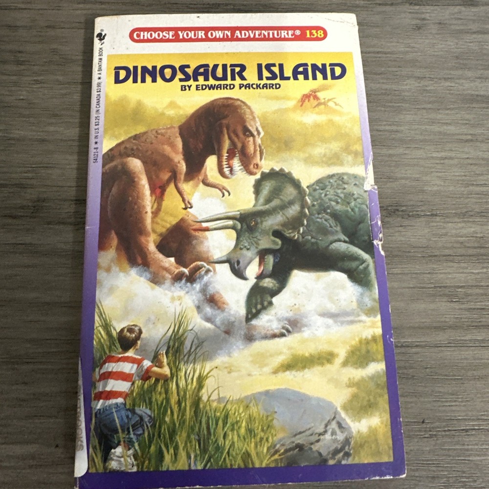 Dinosaur Island by Edward Packard (1993, Digest Paperback)