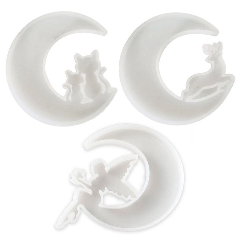 Animal Moon Pendants Crystal Resin Epoxy Mold Casting Mold