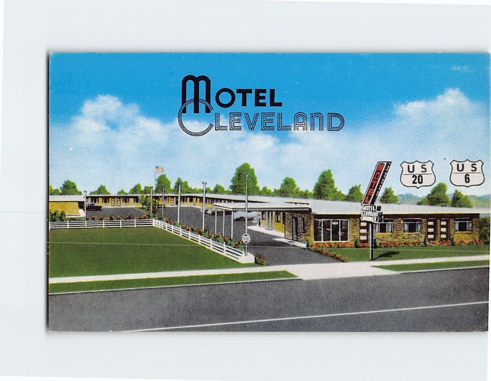 Postcard Motel Cleveland Ohio USA