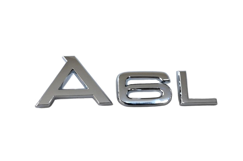 CHROME FIT AUDI A6L REAR TRUNK EMBLEM BADGE NAMEPLATE DECAL LETTER NUMBER NEW