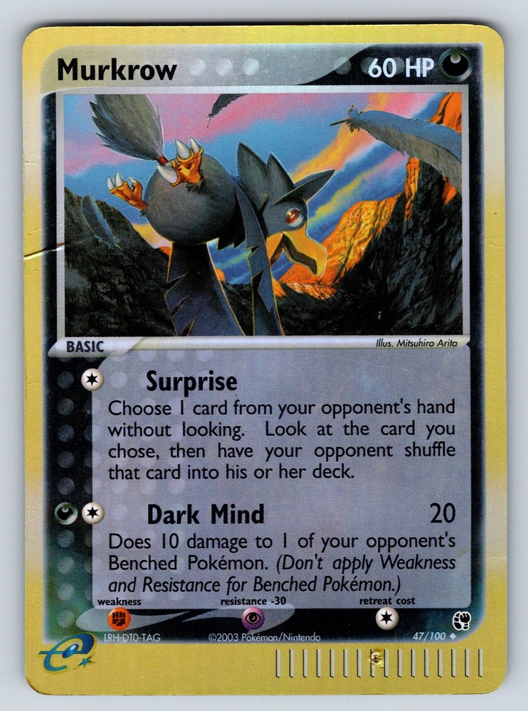 Reverse Holofoil Murkrow 47/100 Sandstorm
