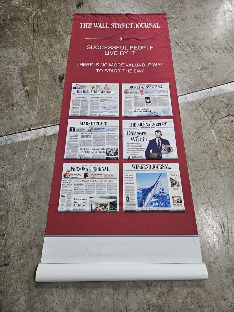 The Wall Street Journal Big Hanging Wall Scroll