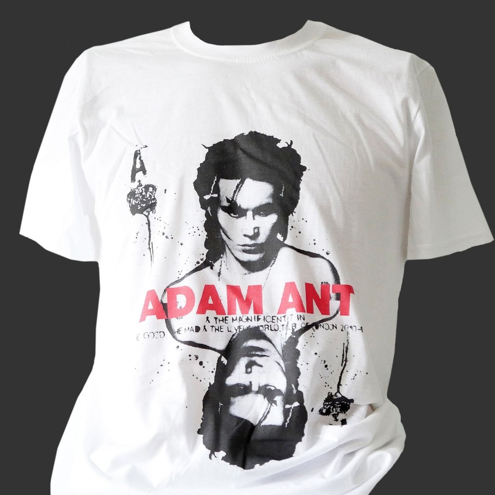 ADAM AND THE ANTS PUNK ROCK NEW WAVE Cotton White Men S-4XL T-shirt