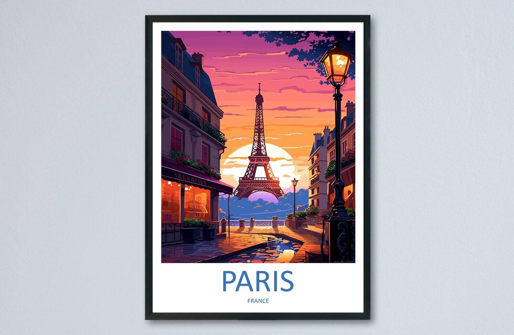 Paris Travel Print Wall Art Paris Wall Hanging Home Dcor Paris Gift Art Lovers