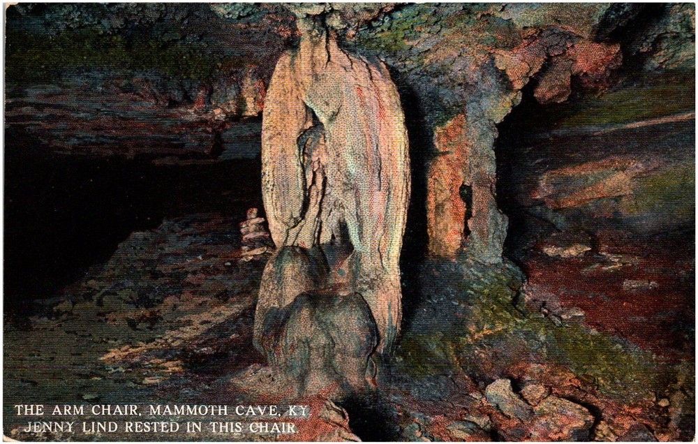 The Arm Chair at Mammoth Cave Kentucky KY Jenny Lind 1910s Postcard Unused