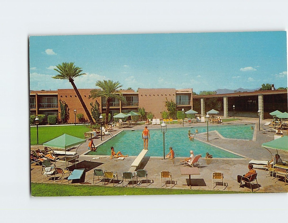 Postcard Pool View Ramada's Scottsdale Inn Scottsdale Arizona USA