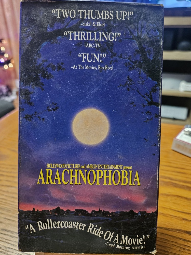 RARE Arachnophobia 1990 VHS Tape Cult Horror Comedy John Goodman, Jeff Daniels