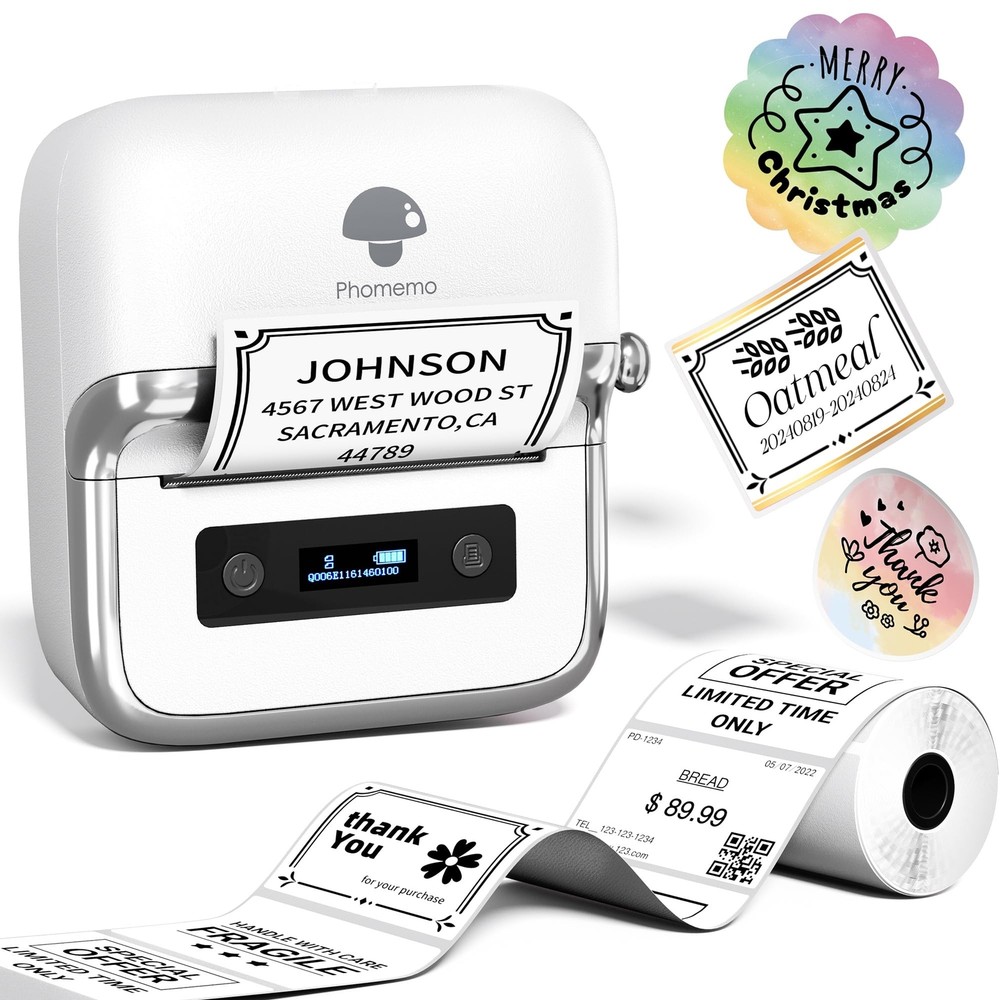 Phomemo M250 3-Inch Thermal Label Maker Machine with Tape for 2025